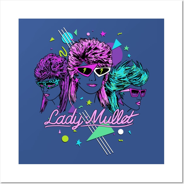 Lady Mullet Wall Art by Hillary White Rabbit